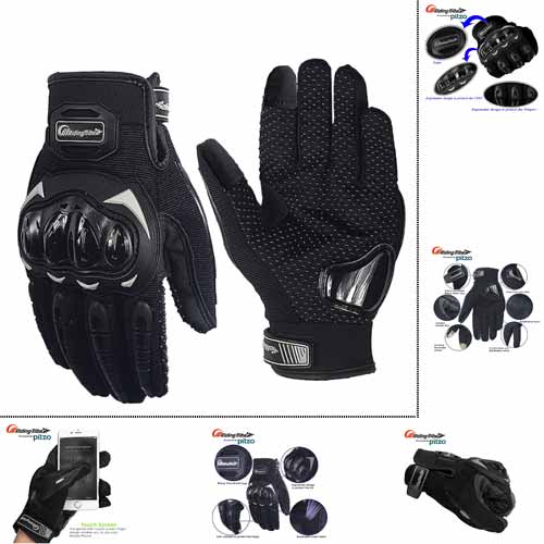 PITZO probiker riding tribe gloves with full fingers