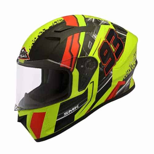 SMK full Face Helmet for Men's with Swank Graphics & Pinlock