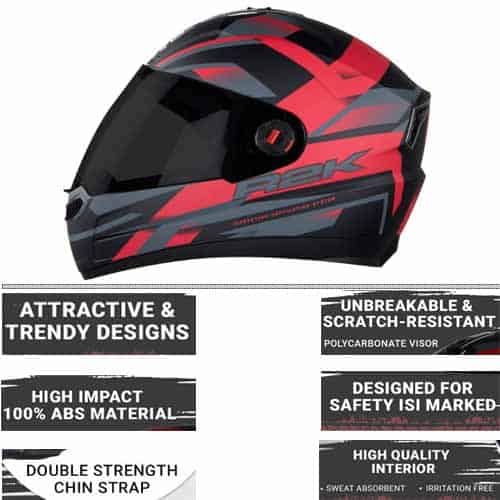 steelbird SBA-1 R2k full face helmet with smoke visor