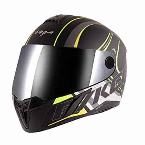Vega Evo BT Track Dull Black Neon Yellow Helmet