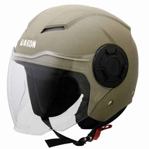 Steelbird Baron Open Face Helmet with Clear Visor, Large 600 MM