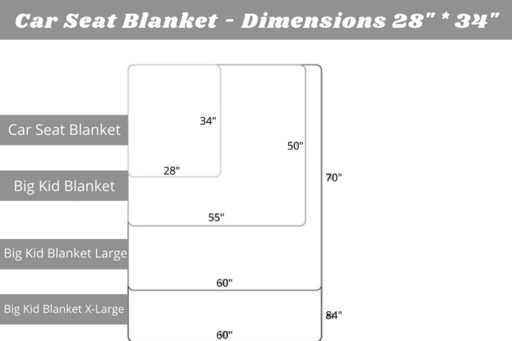 What size should a baby car seat blanket be?