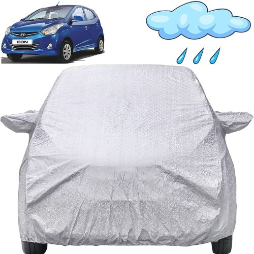Waterproof Car Body Cover Compatible with Hyundai Eon (2011 to 2021) with Mirror Pockets