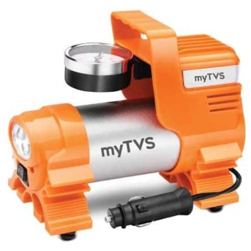 myTVS Car Tyre Inflator Portable Air Compressor Pressure Pump